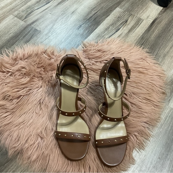 MICHAEL Michael Kors Koda Brown Heels Sandal Size 8 - Picture 7 of 10